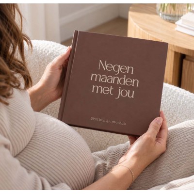 Zwangerschapsdagboek 'Negen maanden met jou' - bruin