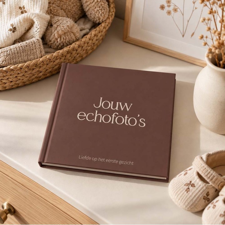 Echoboekje zwangerschap | Luxe echo fotoboekje voor 10