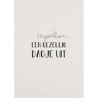 Cadeau kaart 'Een gezellig dagje uit'