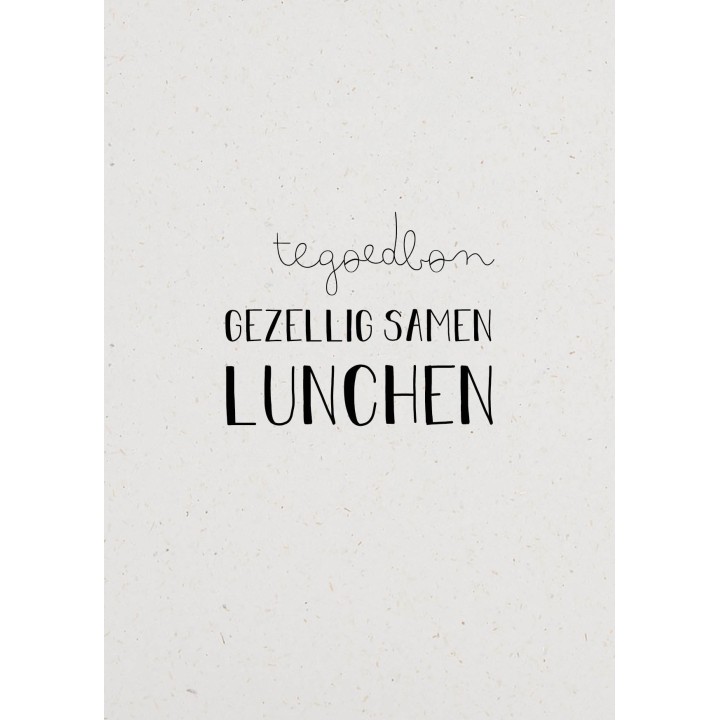Cadeau kaart 'Gezellig samen lunchen'