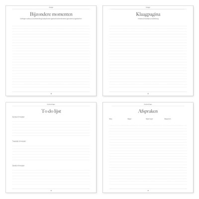 Zwangerschapsdagboek kopen? Luxe linnen cover | Writemoments