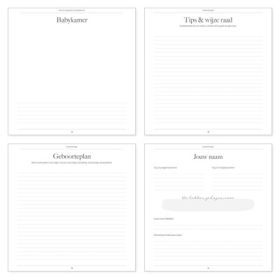 Zwangerschapsdagboek kopen? Luxe linnen cover | Writemoments