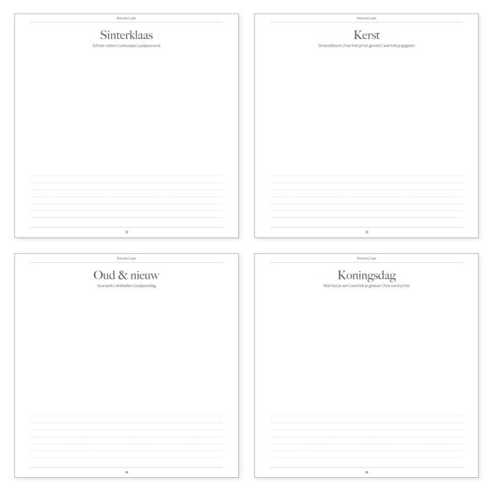 Opgroeiboek 'Jouw dreumes & peuterjaren' | madelief | linnen