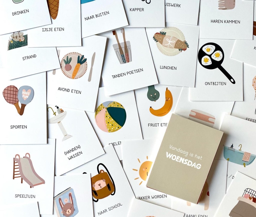 Dagritme kaarten voor kinderen